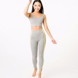 NWT Zyia Gray Neon Tape Light N Luxe 7/8